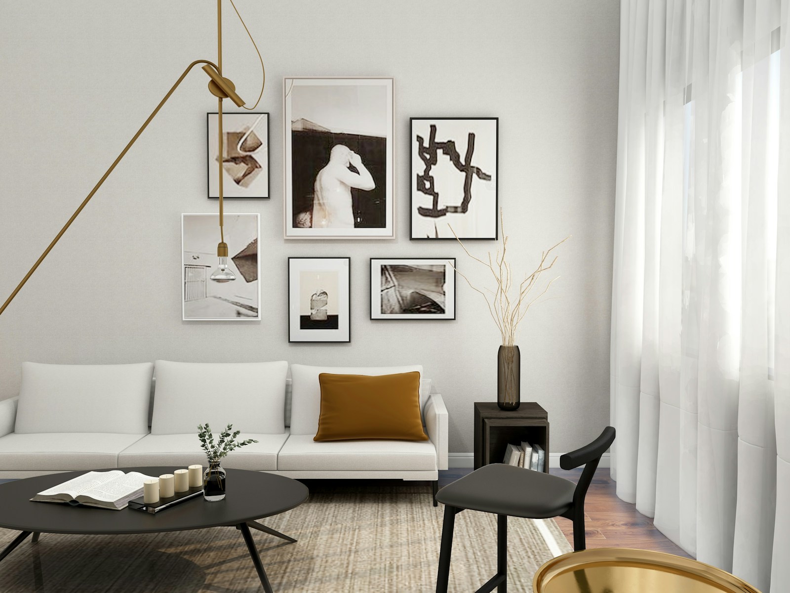 white and black wooden table with chairs