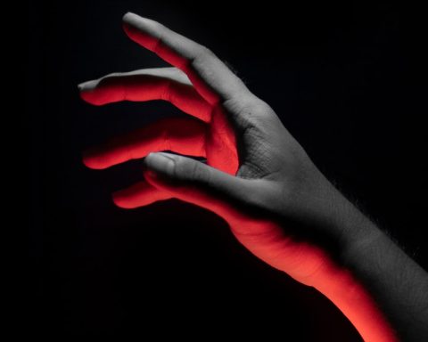 human hand reaching out