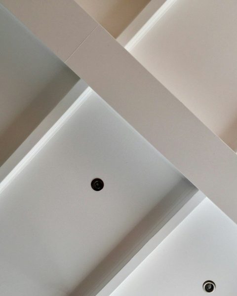 white painted ceiling
